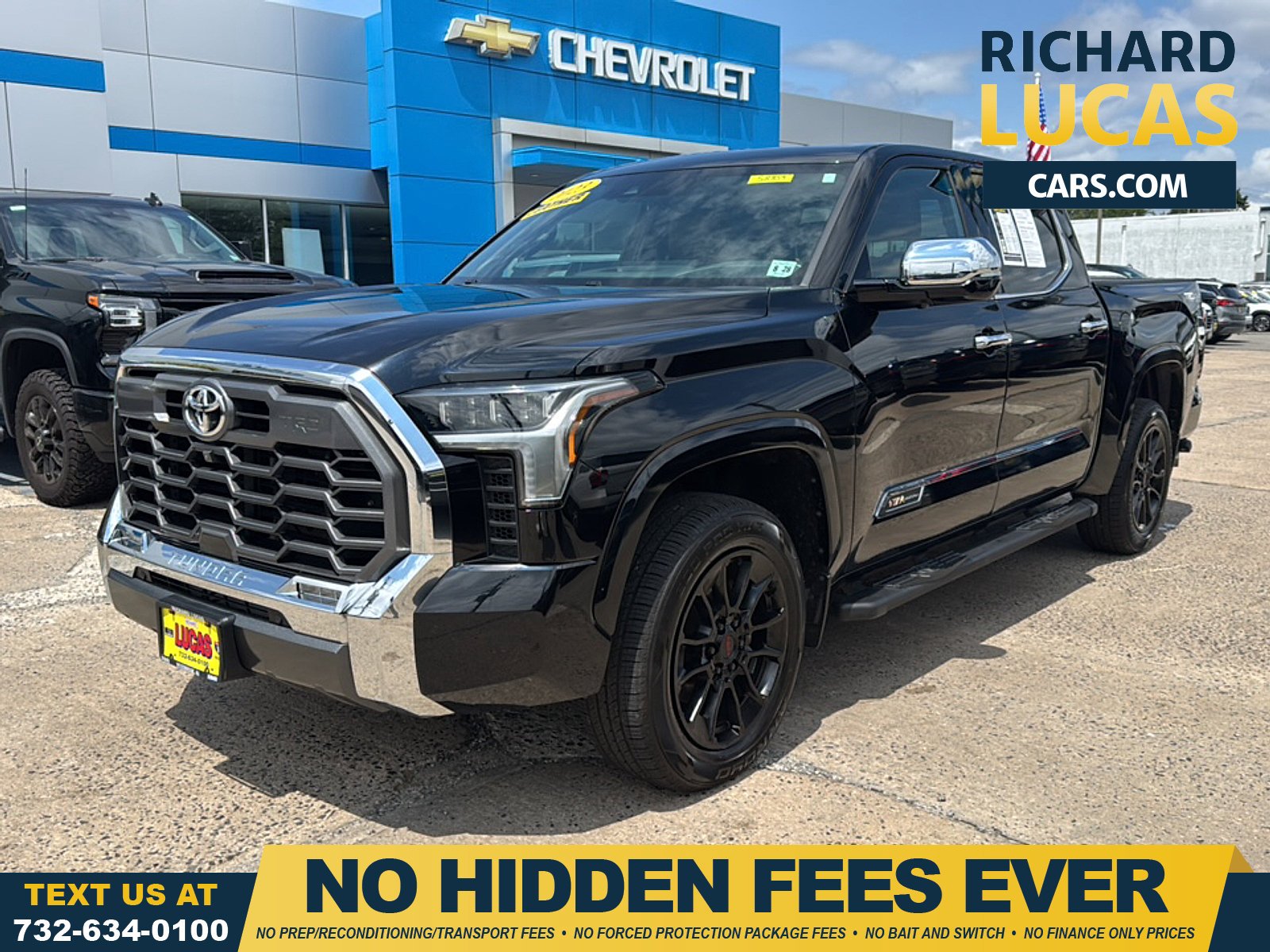 Black 2023 Toyota Tundra Pickup Truck Four-Wheel Drive