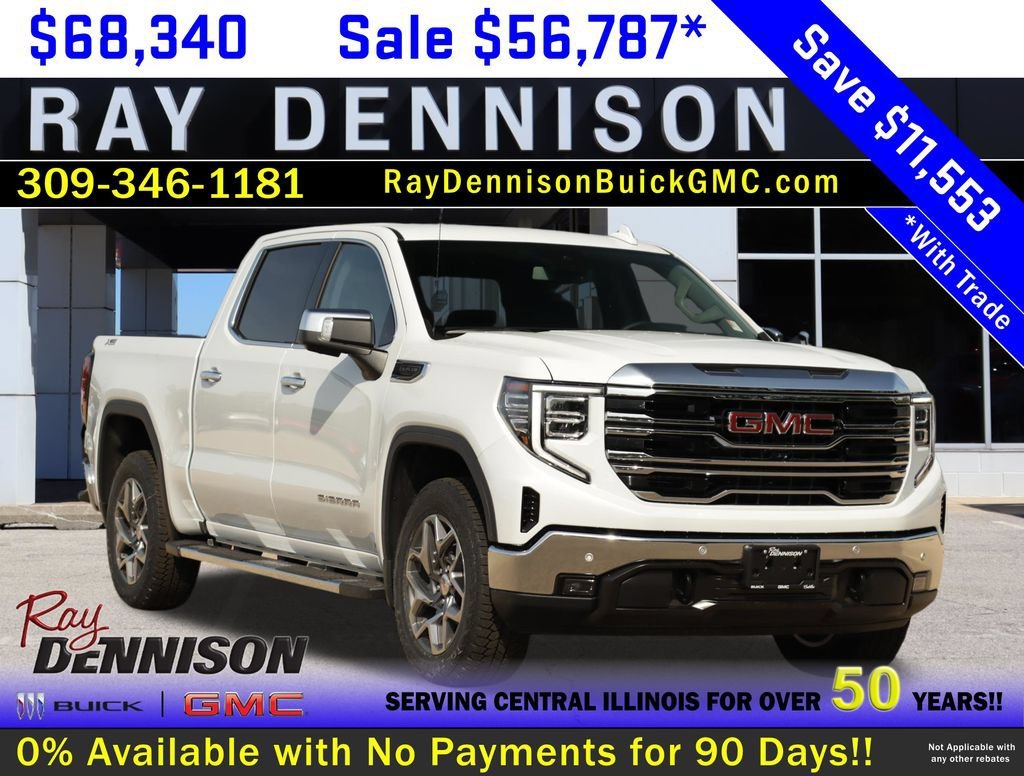 New 2026 Glacier White Tricoat GMC SLT image 1