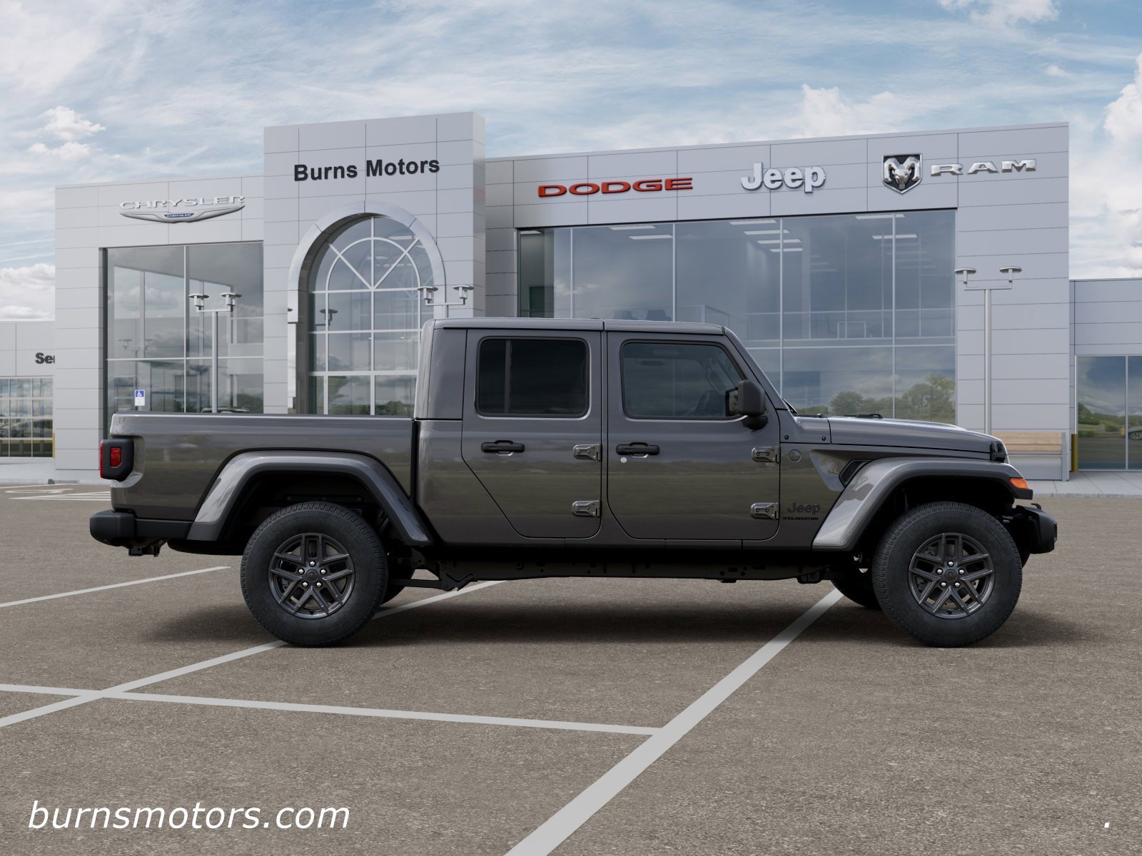 New 2026 Granite Crystal Metallic Clear-Coat Exterior Paint Jeep Sport S Dark Sky image 21