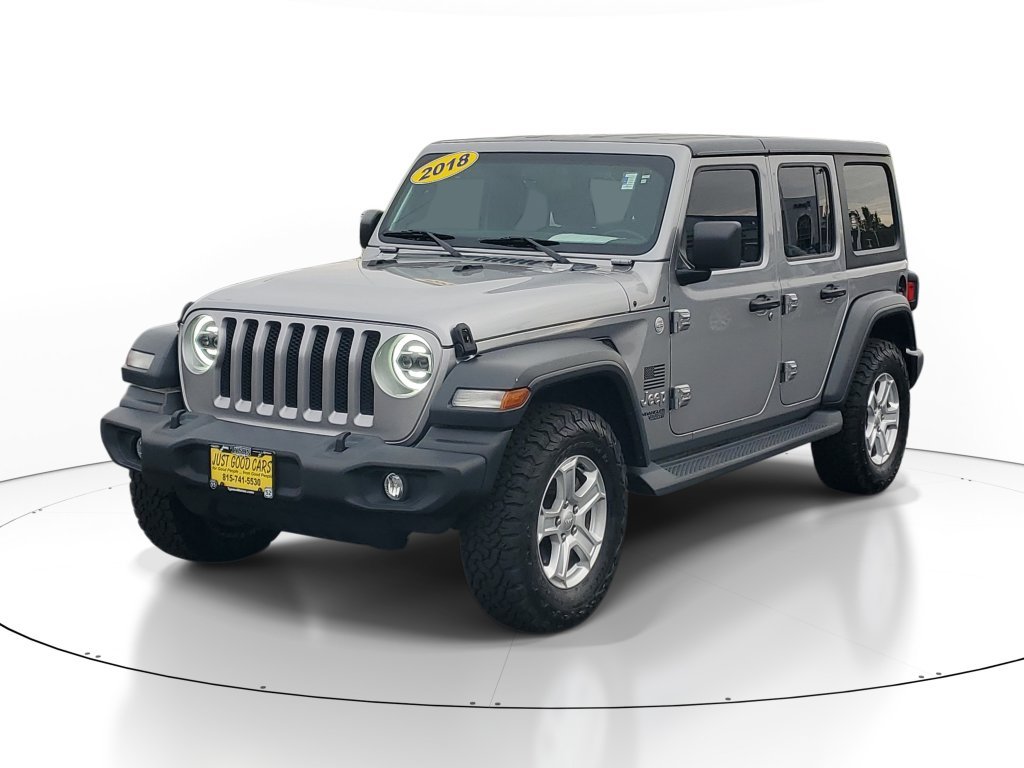 Used 2018 Jeep All-New Wrangler Unlimited Sport S with VIN 1C4HJXDG3JW155785 for sale in Shorewood, IL