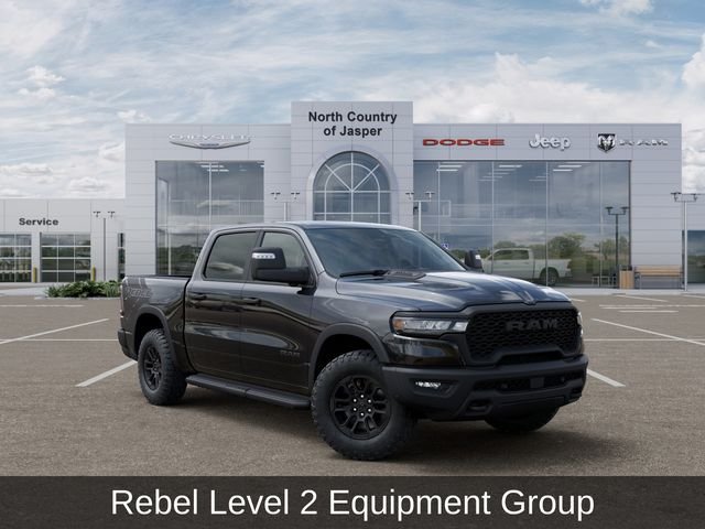 New 2026 Diamond Black Crystal Pearl-Coat Exterior Paint RAM Rebel image 5