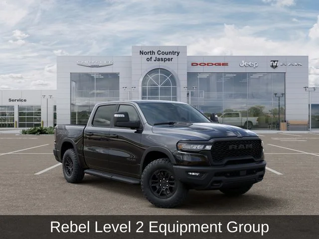 New 2026 Diamond Black Crystal Pearl-Coat Exterior Paint RAM Rebel image 5