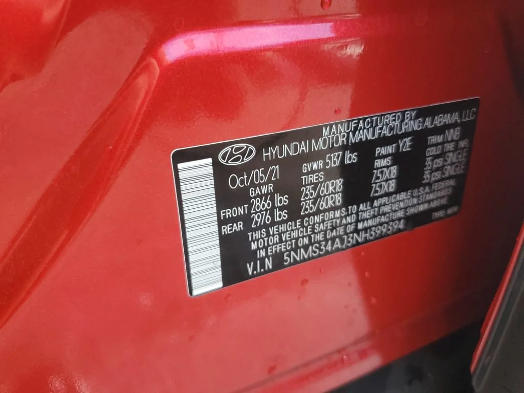Used 2022 Red Hyundai SEL image 25