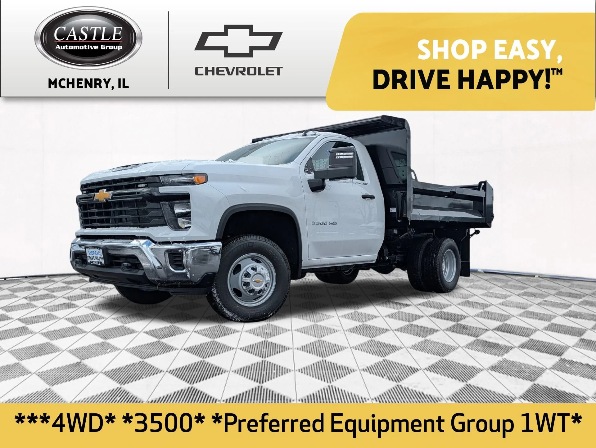 New 2025 Summit White Chevrolet Work Truck image 1