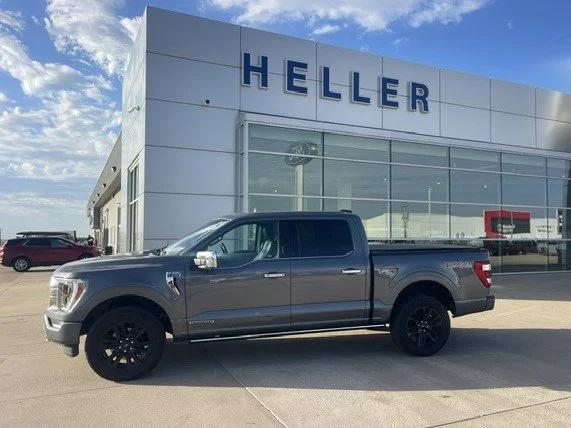 Used 2021 Carbonized Gray Metallic Ford Platinum image 3