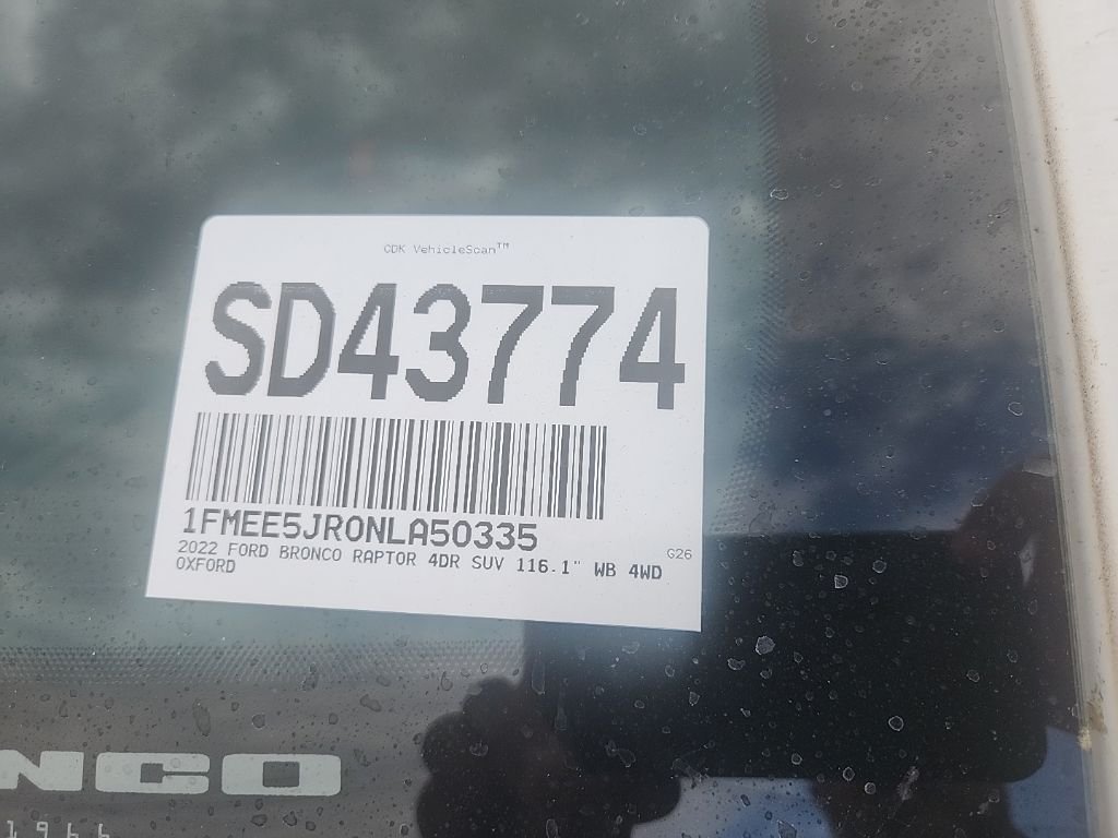 Used 2022 White Ford Raptor image 5
