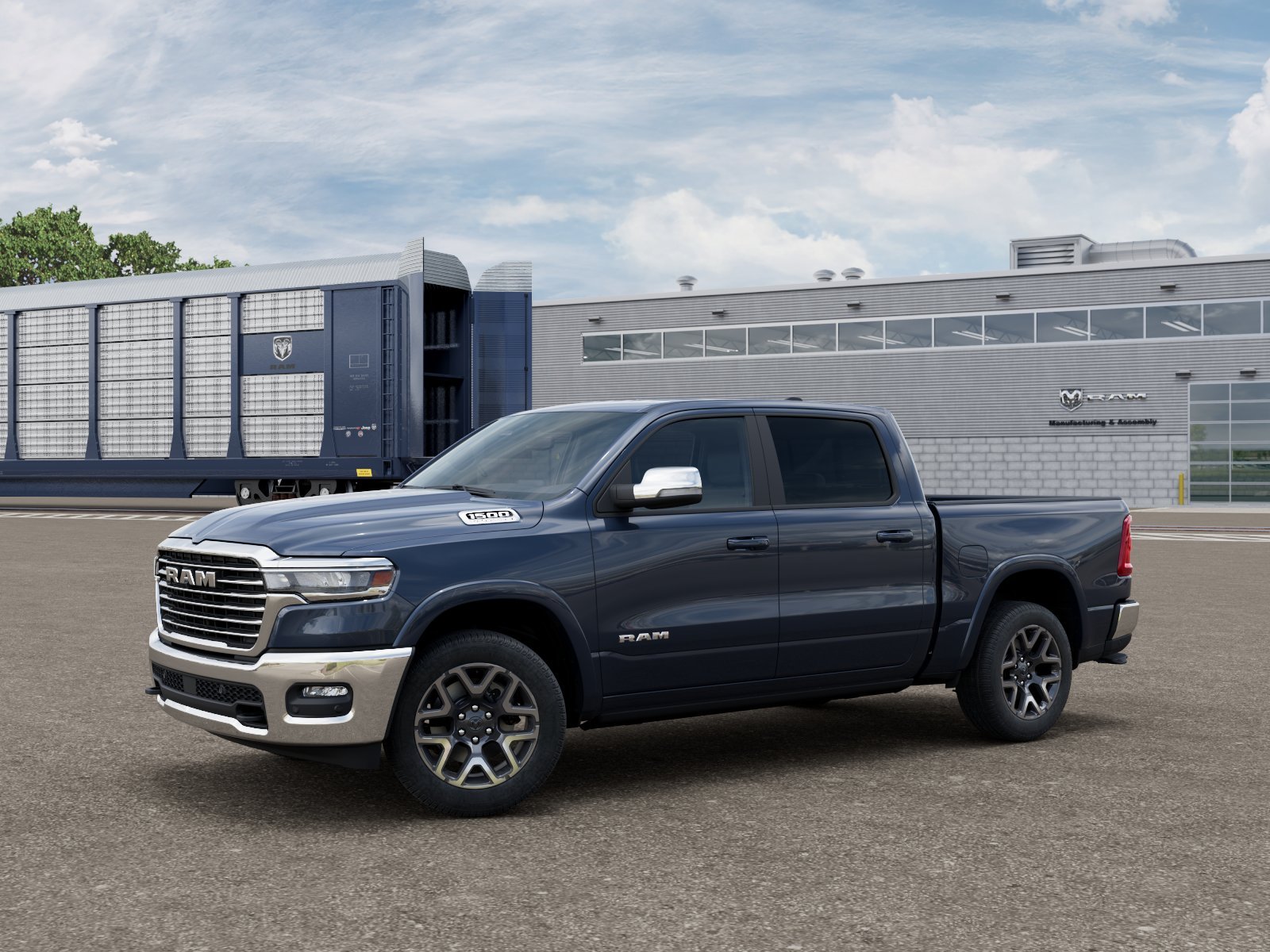 New 2026 Forged Blue Metallic Exterior Paint RAM LARAMIE image 1