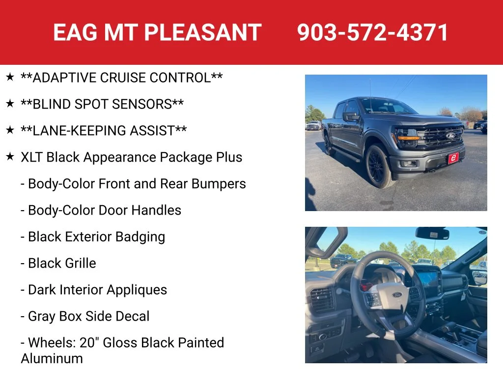 New 2026 Carbonized Gray Metallic Ford XLT image 8