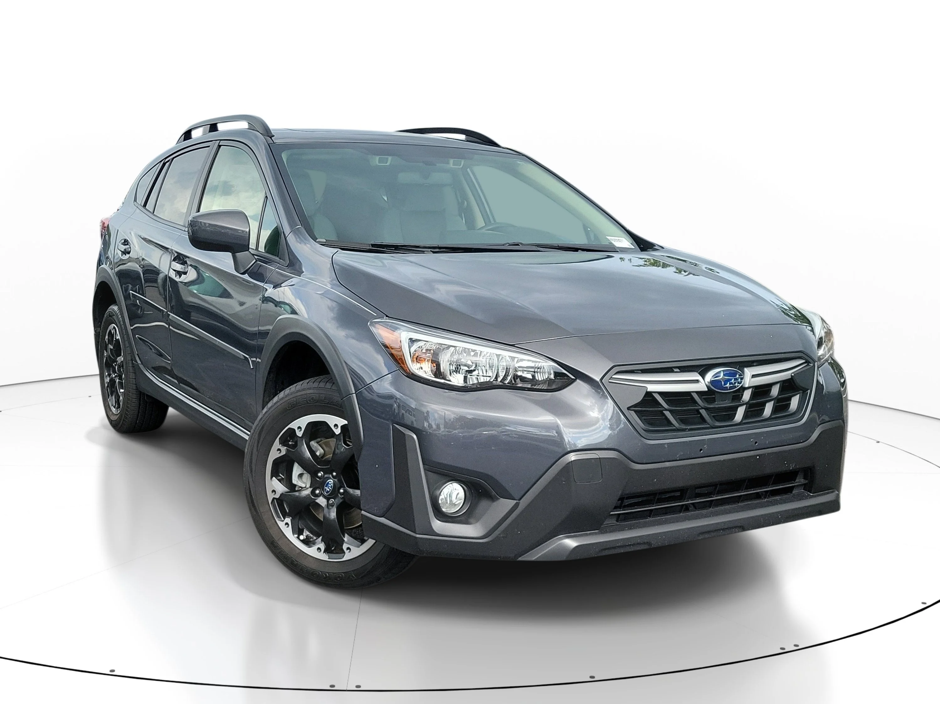 Used 2021 Magnetite Gray Metallic Subaru Premium image 1