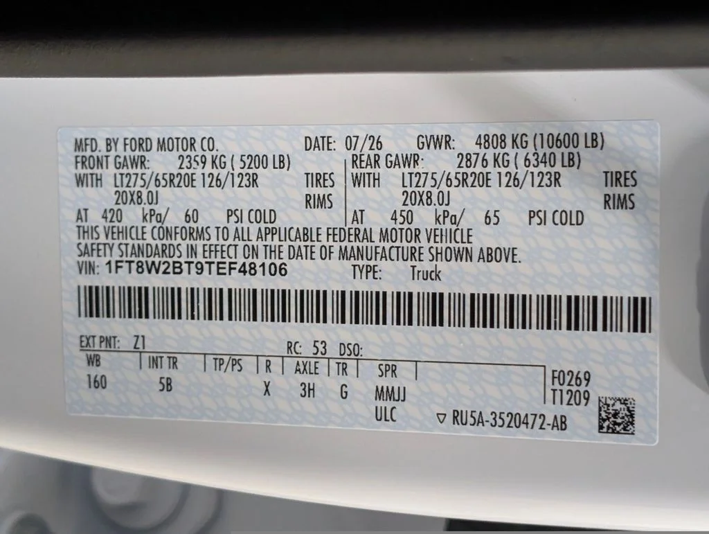New 2026 Oxford White Ford F-250® Lariat® image 34