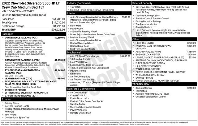 Used 2022 Northsky Blue Metallic Chevrolet LT image 5