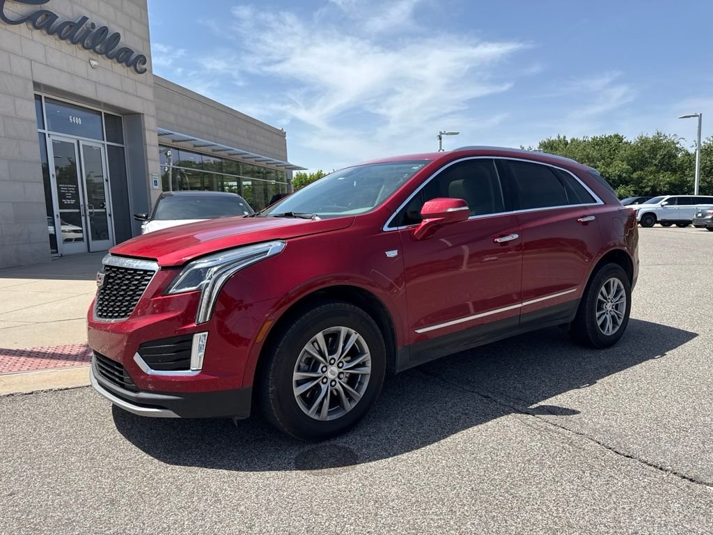 Used 2022 Red Cadillac Premium Luxury image 1