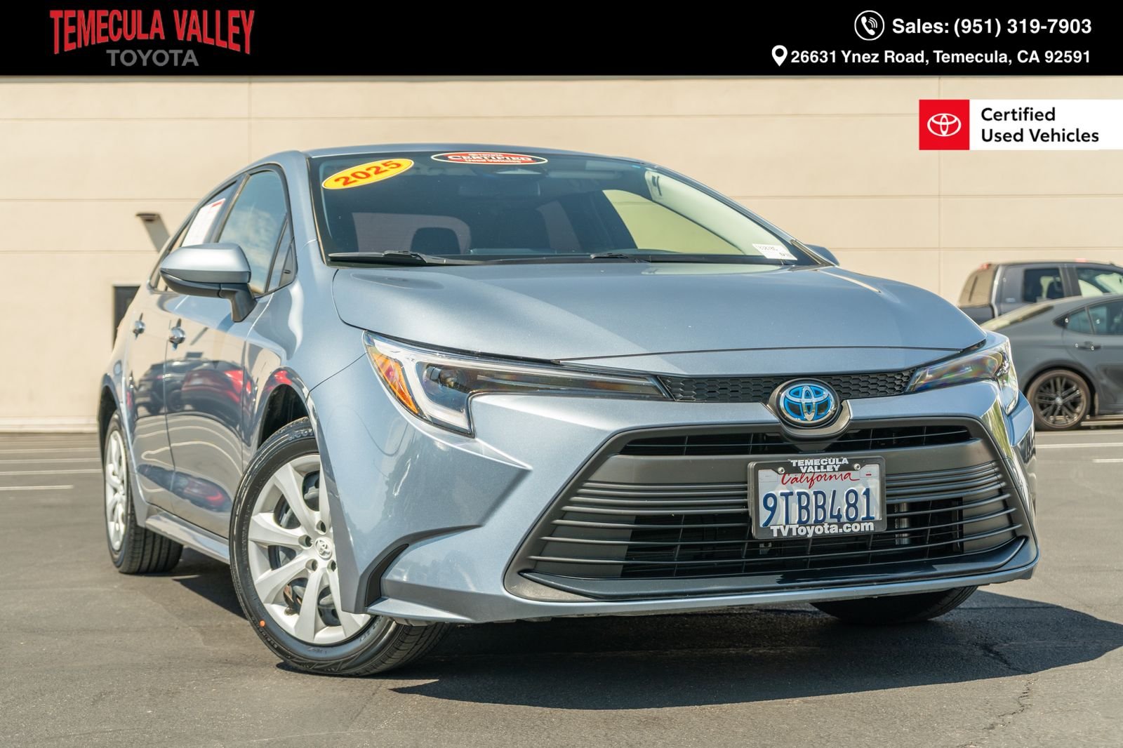 Certified Used 2025 Celestite Toyota LE image 1