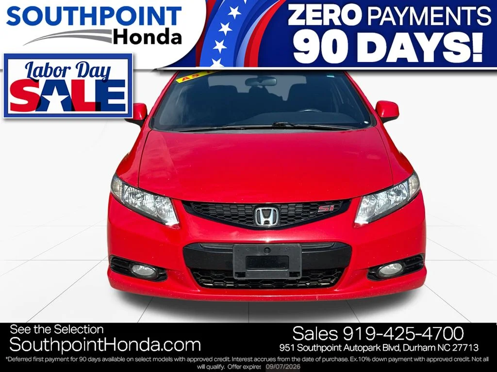 Used 2013 Honda Civic SI with VIN 2HGFG4A58DH704179 for sale in Durham, NC