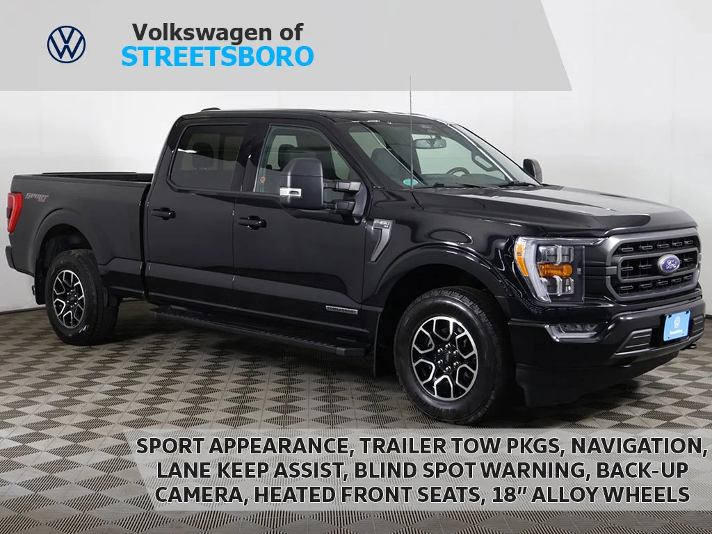 Used 2022 Agate Black Metallic Ford XLT image 1