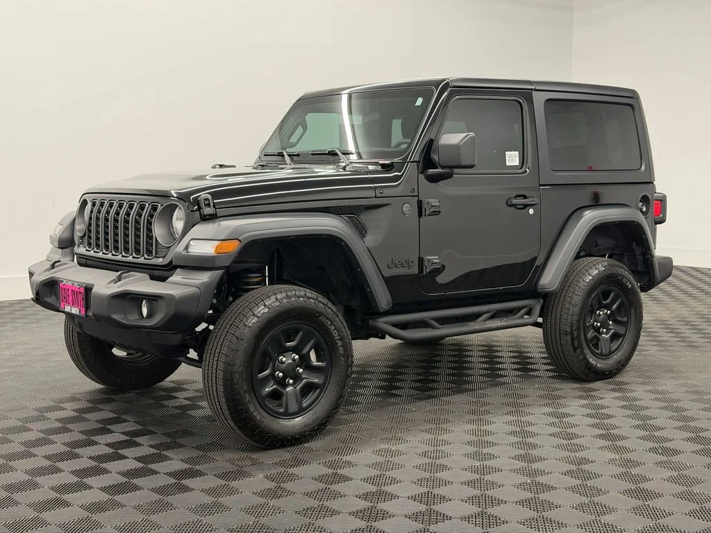 Used 2025 Black Clearcoat Jeep 2-Door Sport 4x4 image 1