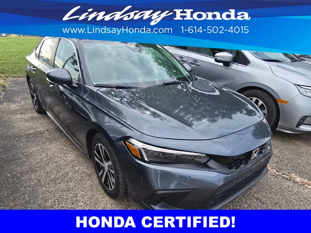 Certified Used 2023 Meteorite Gray Metallic Honda LX image 3