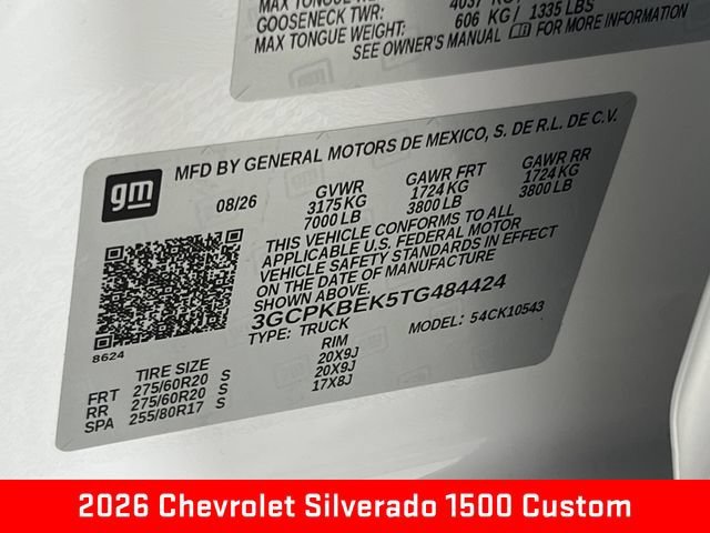 2026 Chevrolet Silverado 1500 Custom - Photo 26