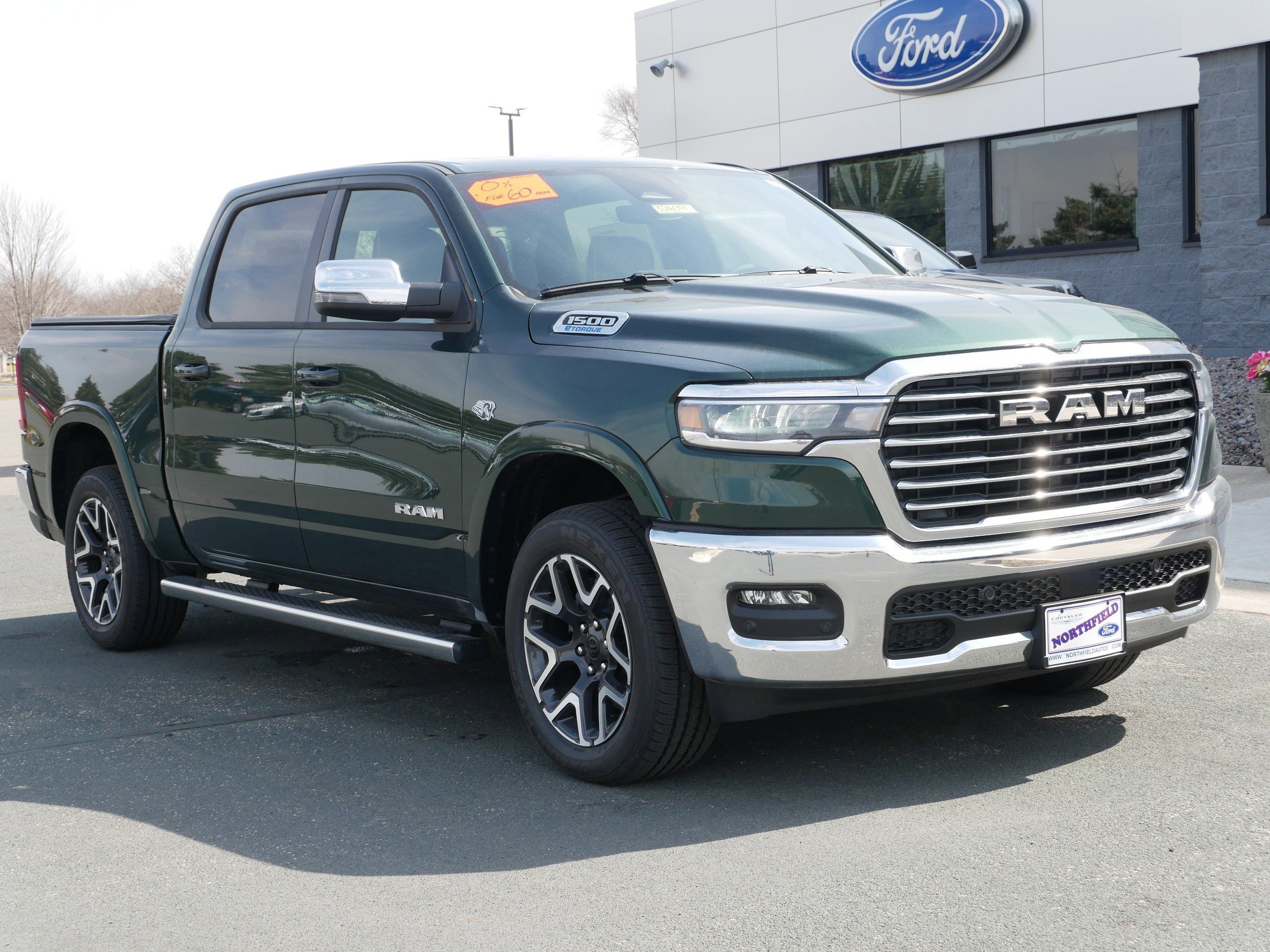 New 2026 Serrano-Green Metallic Exterior Paint RAM Laramie image 2