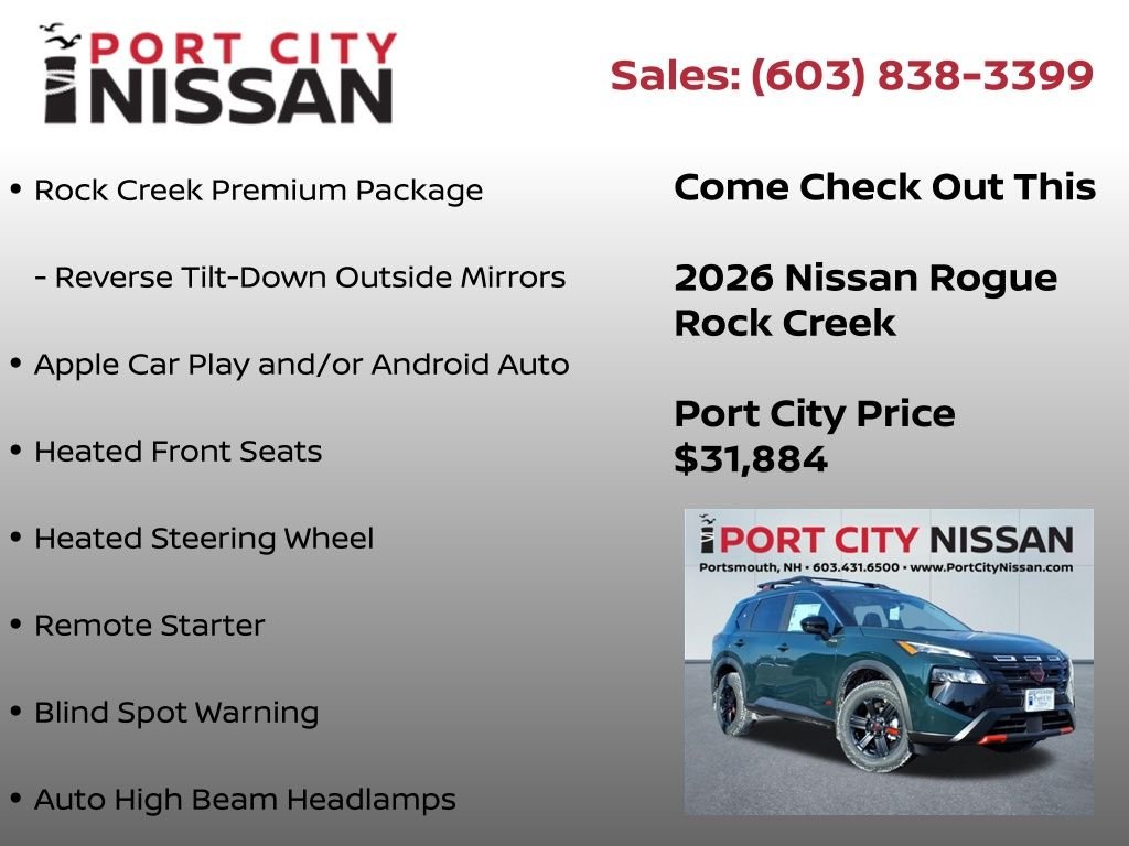 New 2026 Obsidian Green Pearl Nissan Rock Creek® image 12