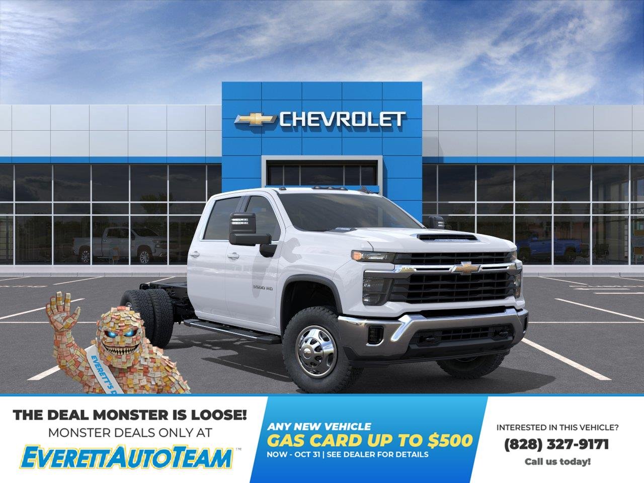 Summit White 2026 Chevrolet Silverado 3500HD Chassis Pickup Truck Four-Wheel Drive Automatic