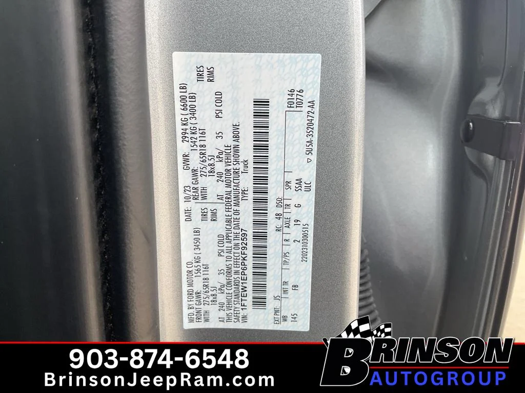 Used 2023 Iconic Silver Metallic Ford XLT image 34