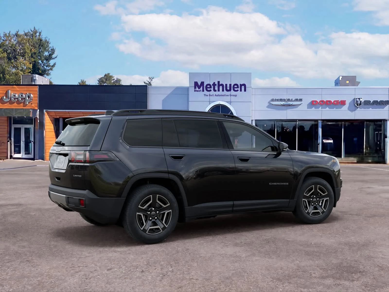 New 2026 Diamond Black Crystal Pearlcoat Jeep Limited image 4