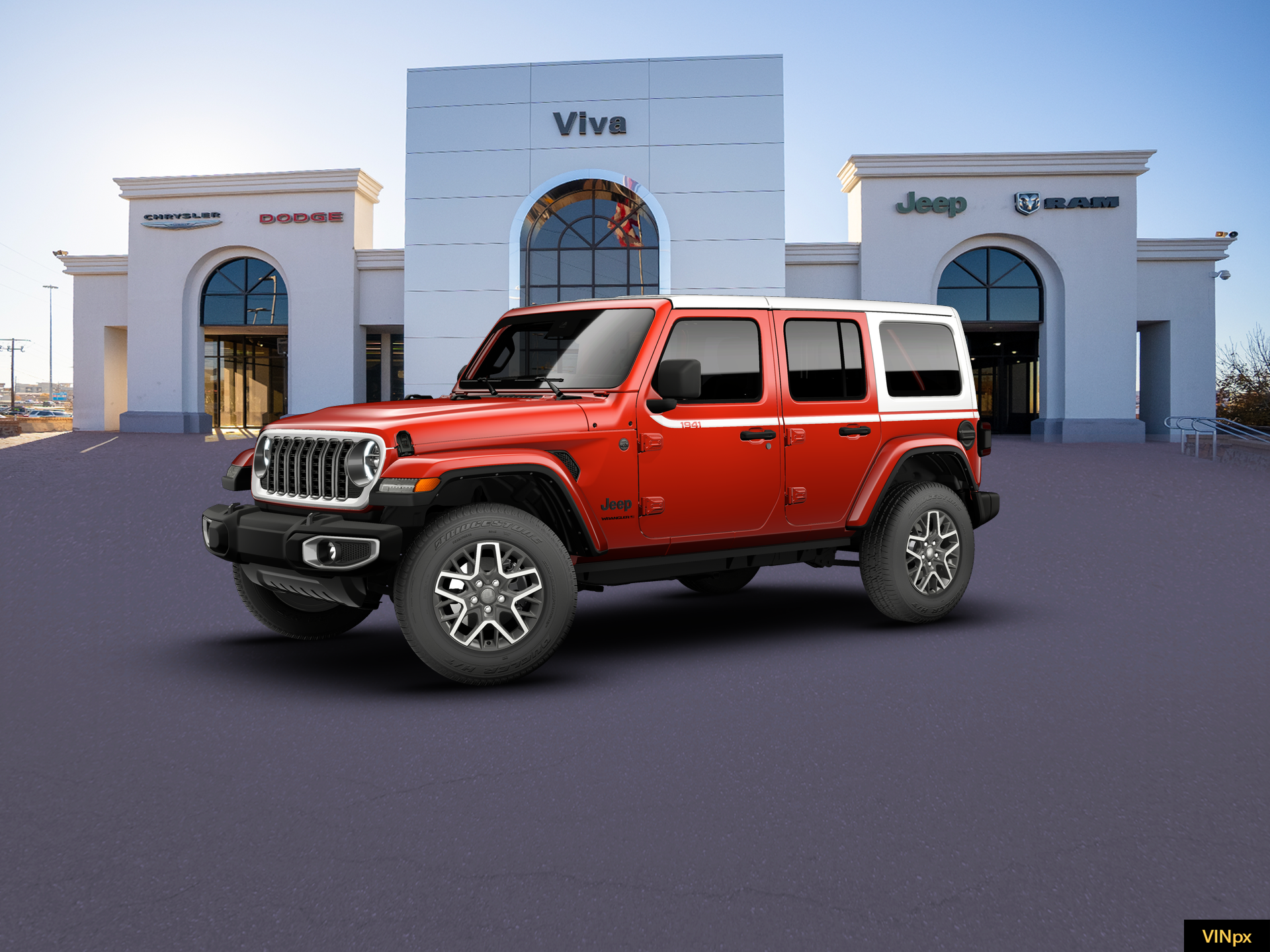 New 2026 Firecracker Red Clear-Coat Exterior Paint Jeep Sahara image 14