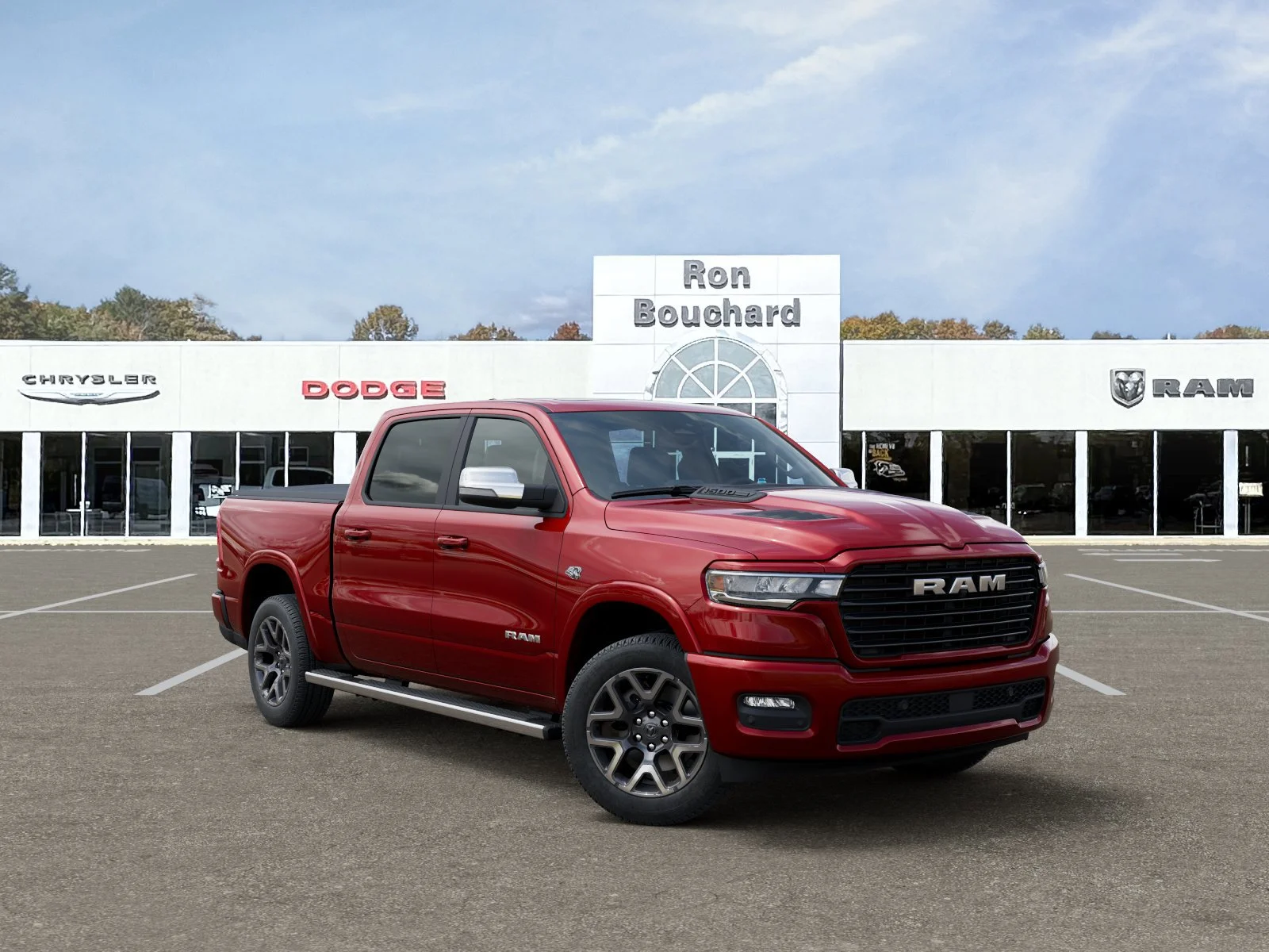 New 2026 Molten Red Pearl-Coat Exterior Paint RAM Laramie image 5