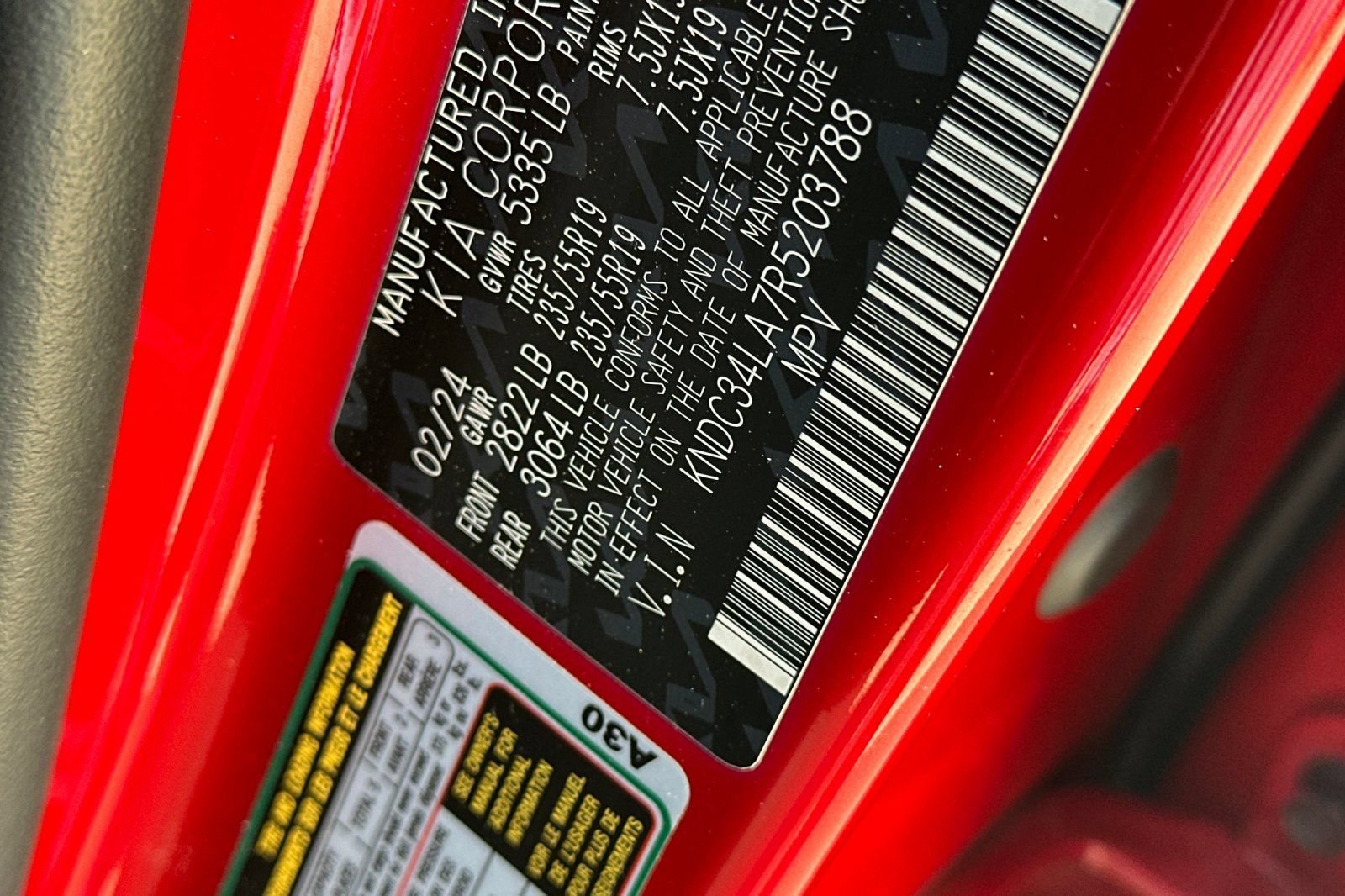 Used 2024 Red Kia Light Long Range image 38