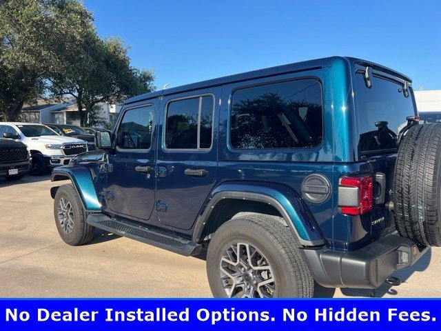 Used 2025 Fathom Blue Pearlcoat Jeep Sahara image 5