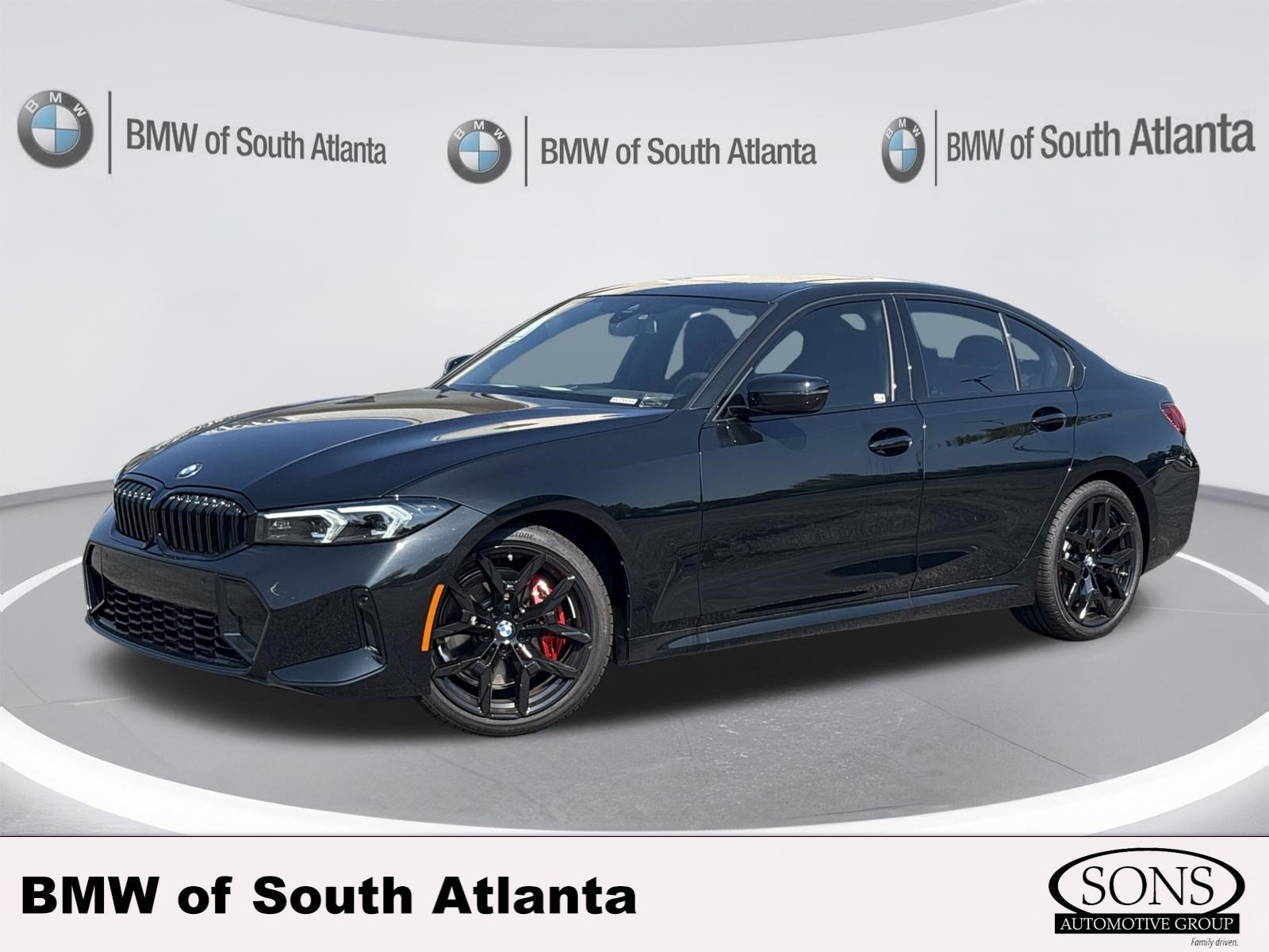 New 2026 Black Sapphire Metallic BMW 330i image 1