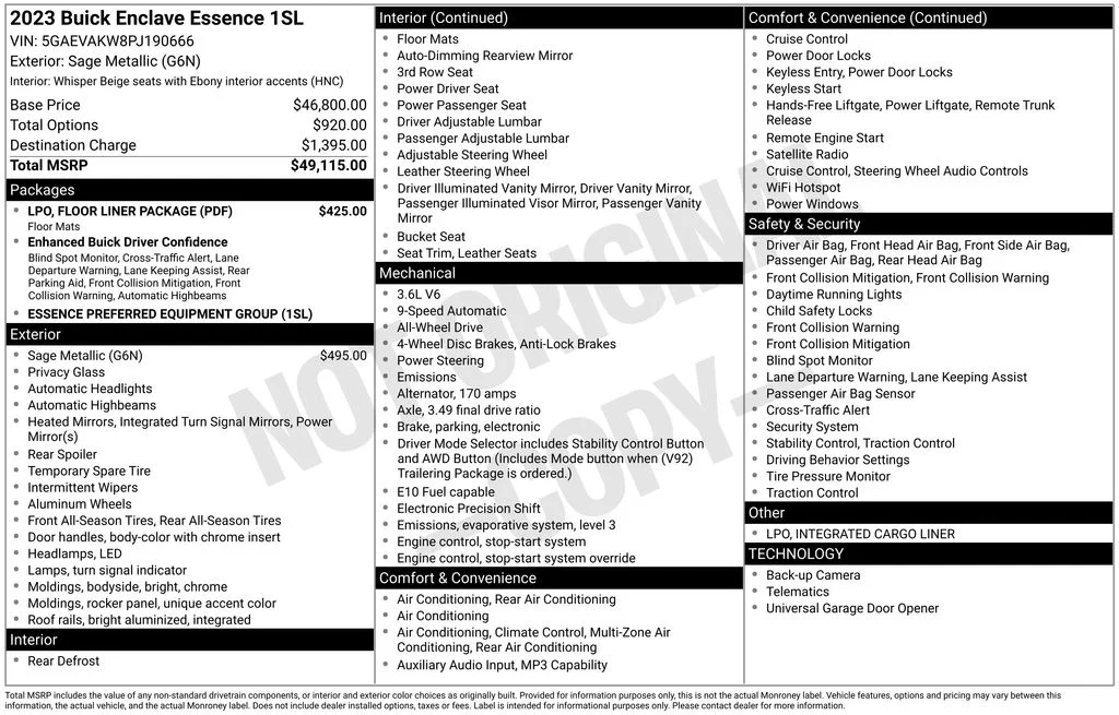 Certified Used 2023 Green Buick Essence image 33