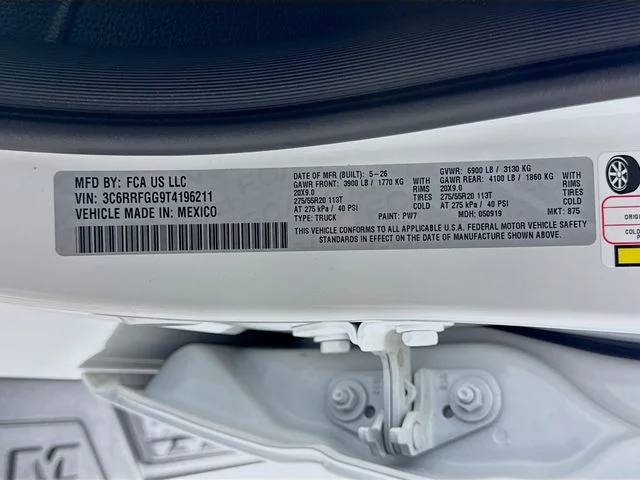 New 2026 Bright White Clear-Coat Exterior Paint RAM  image 30