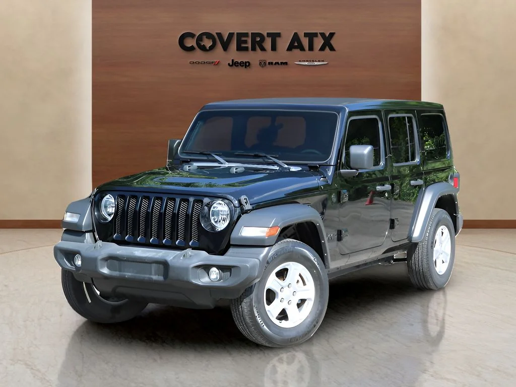 Used 2021 Black Jeep Unlimited Sport S image 1