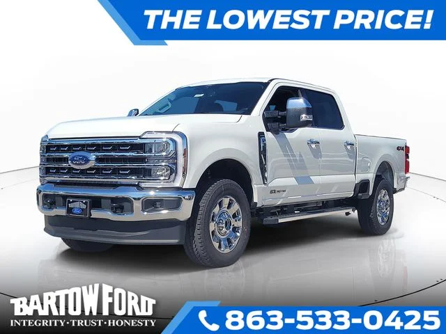 New 2026 White Metallic Ford Lariat image 1