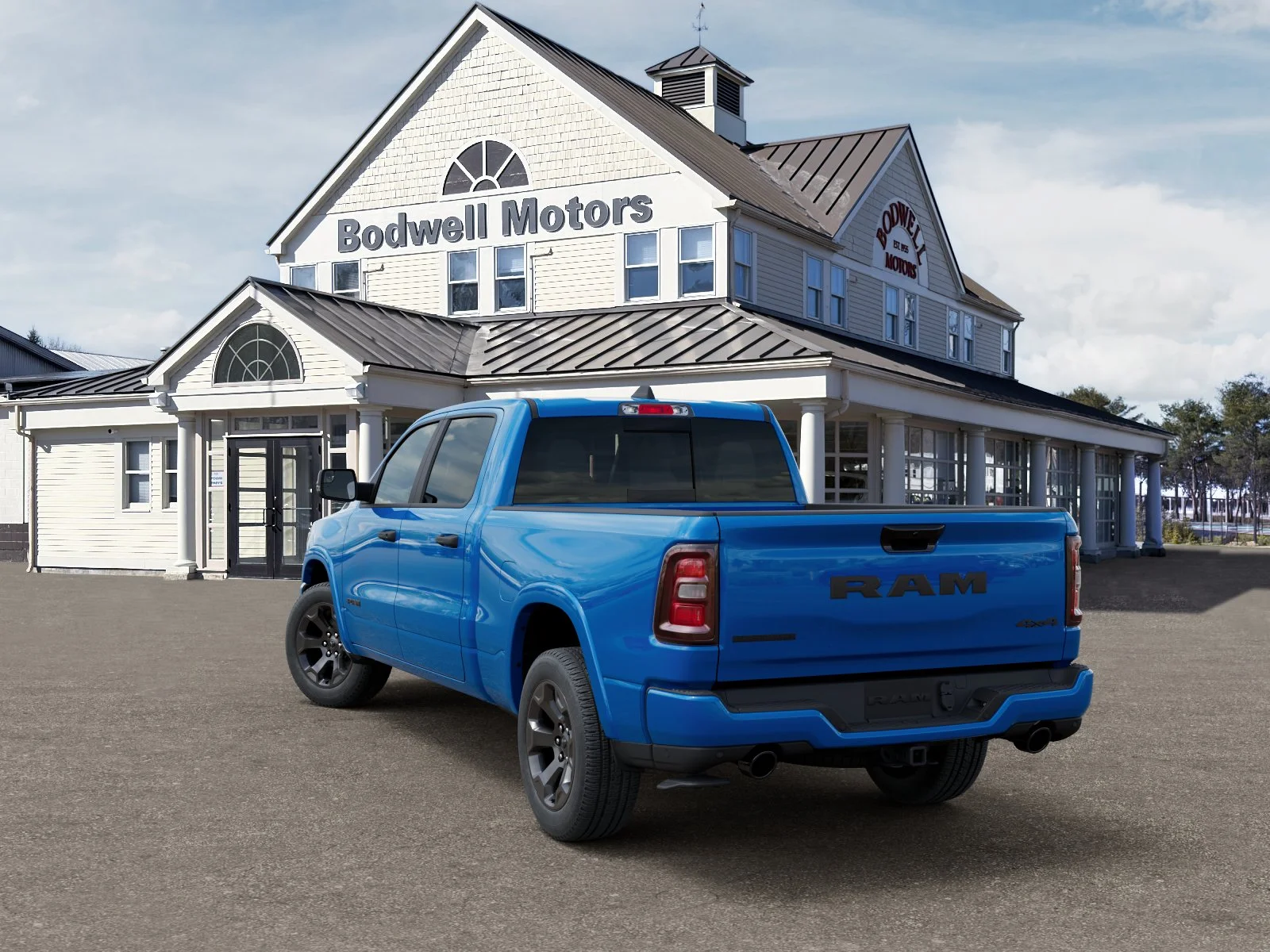 New 2026 Hydro Blue Pearlcoat RAM Big Horn Crew Cab 4x4 6