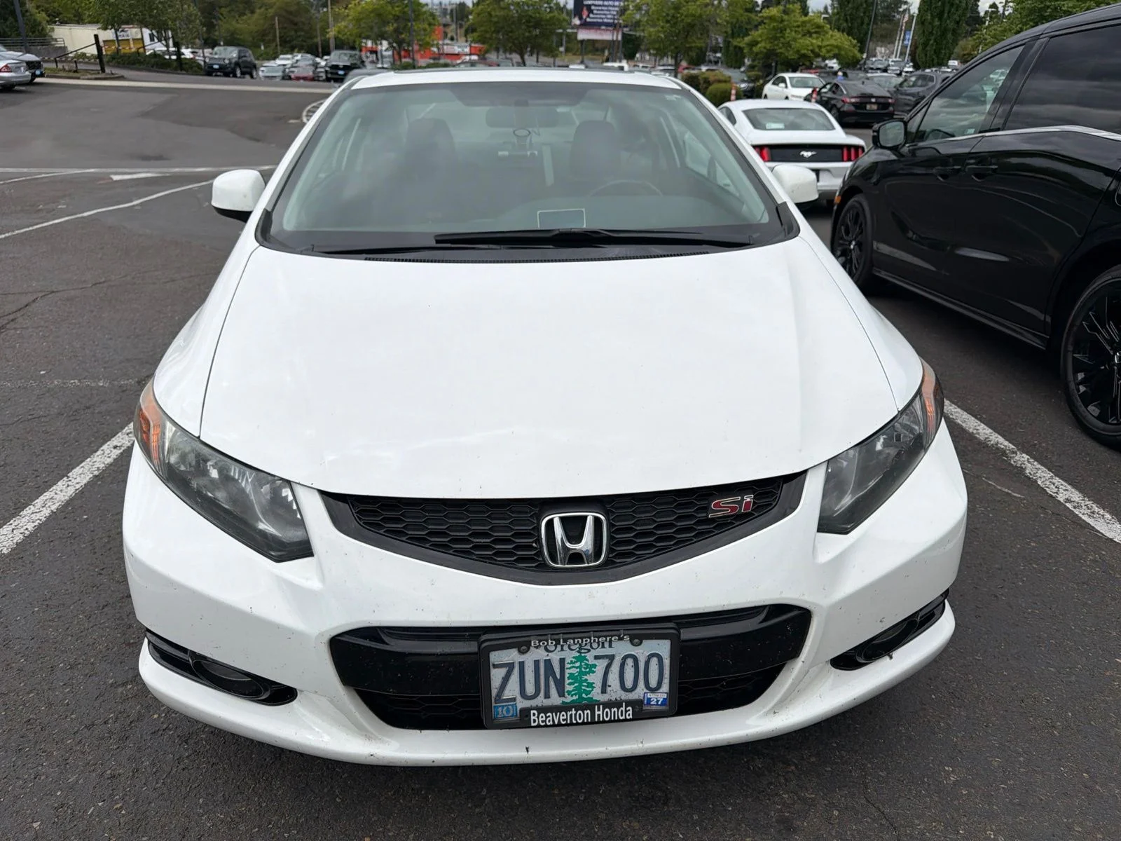 Used 2012 Taffeta White Honda Si image 2