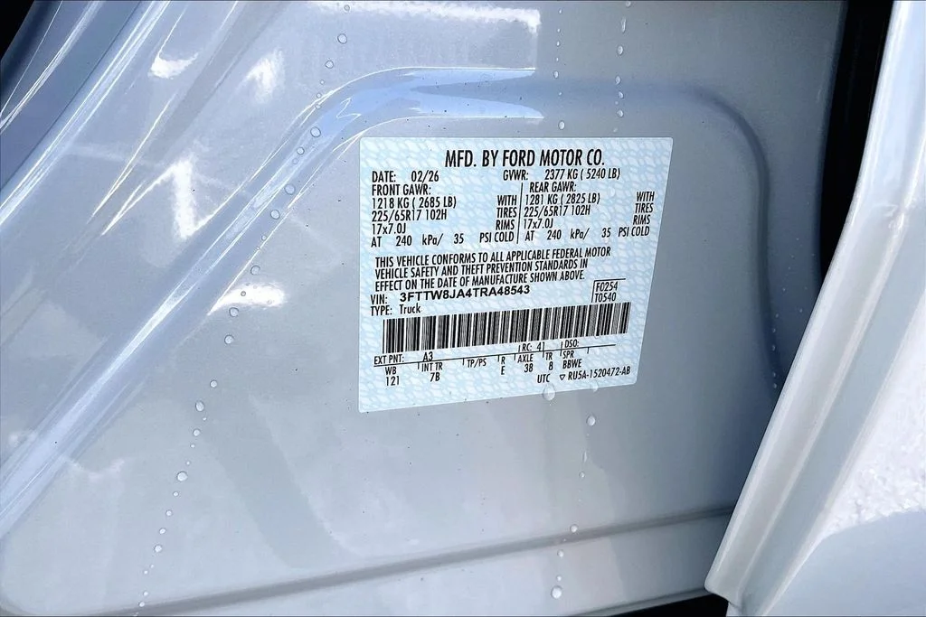 New 2026 Space White Metallic Ford XLT image 13