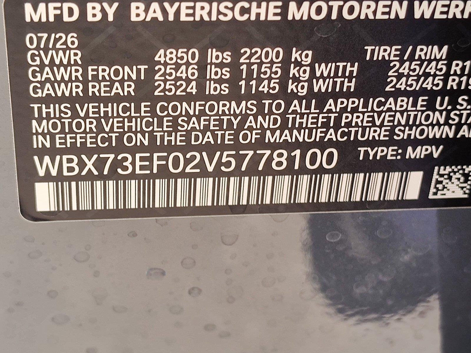New 2027 Storm Bay Metallic BMW xDrive28i image 15