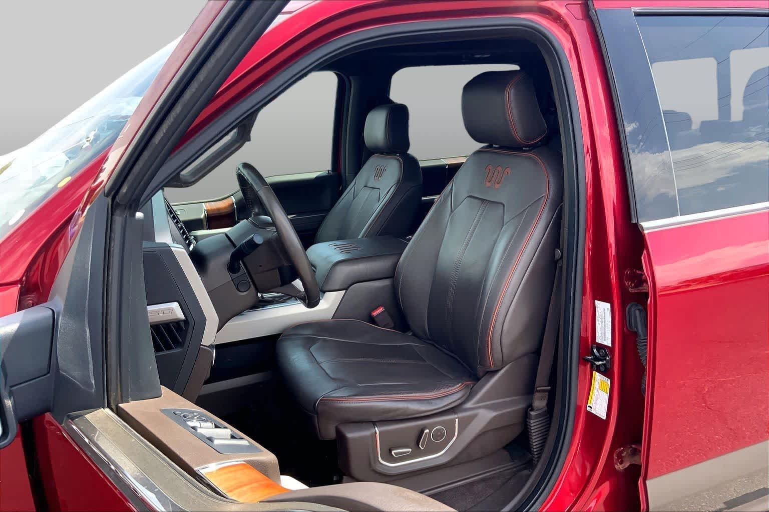 Used 2016 Ruby Red Metallic Clear Coat/Caribou Metallic Ford King Ranch image 8