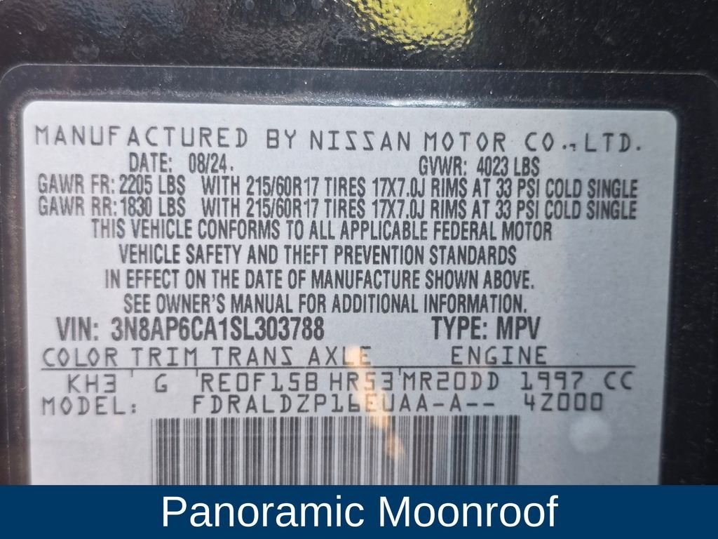 Used 2025 Black Nissan SV image 9