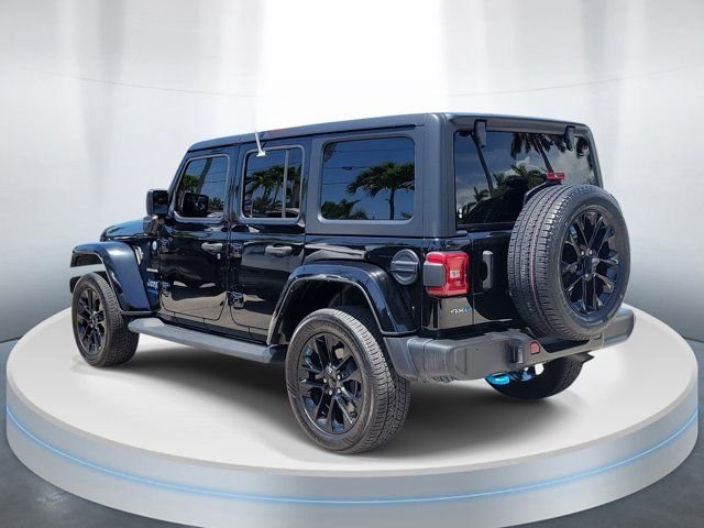 Used 2022 Black Jeep Unlimited Sahara 4xe image 3