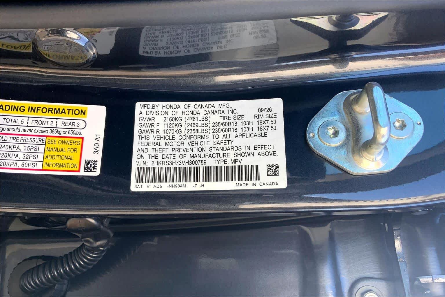 New 2027 Meteorite Gray Metallic Honda EX-L 2WD image 21