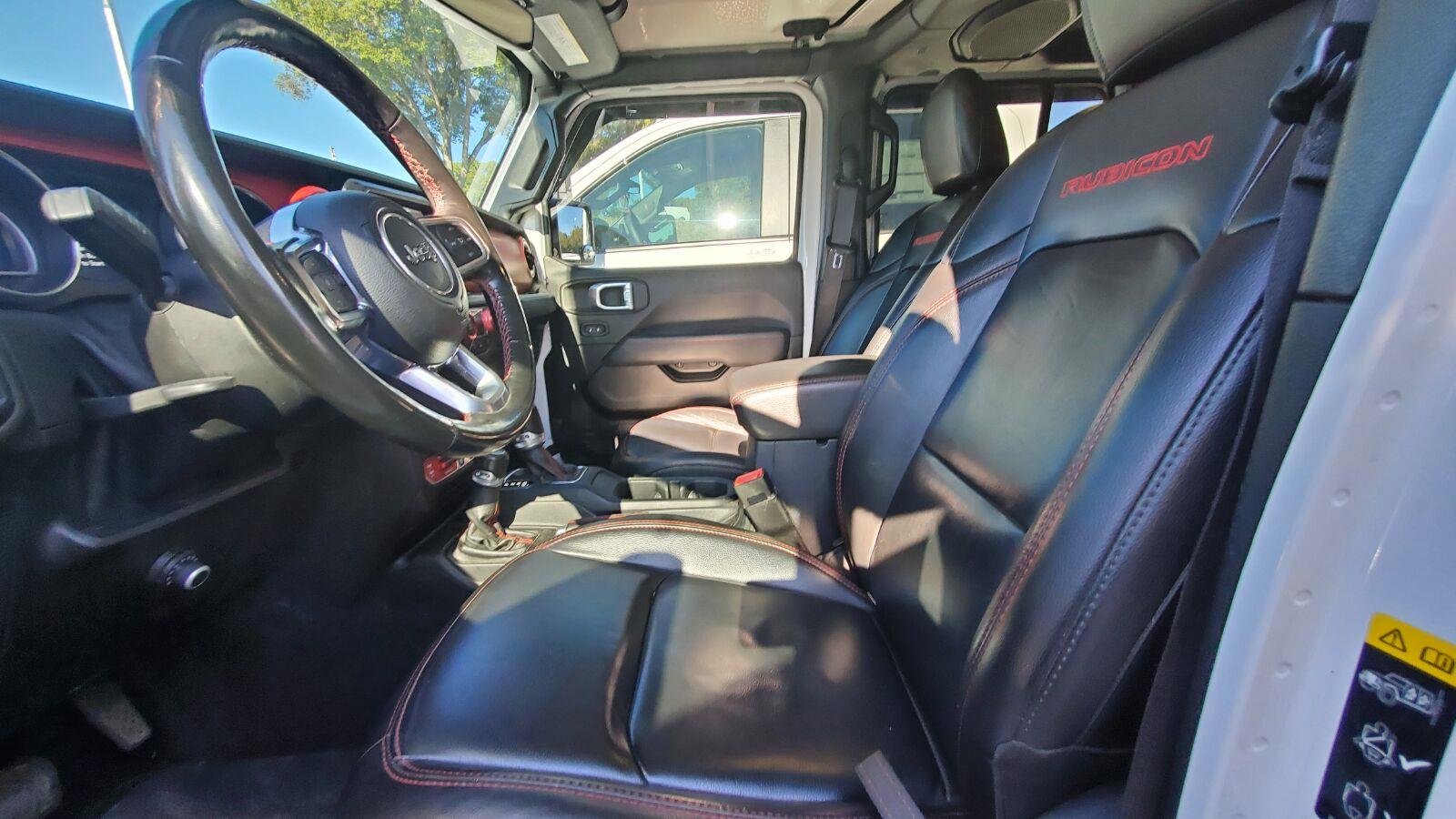 Used 2021 Bright White Clearcoat Jeep Rubicon image 3