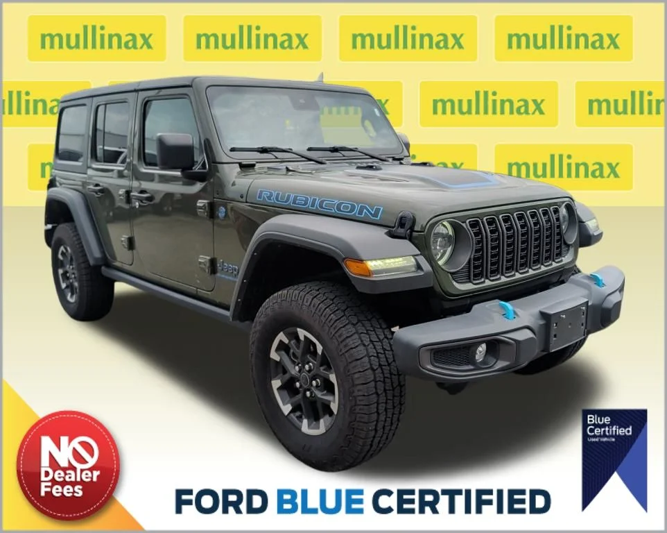 Certified Used 2024 Green Jeep Rubicon 4xe image 1