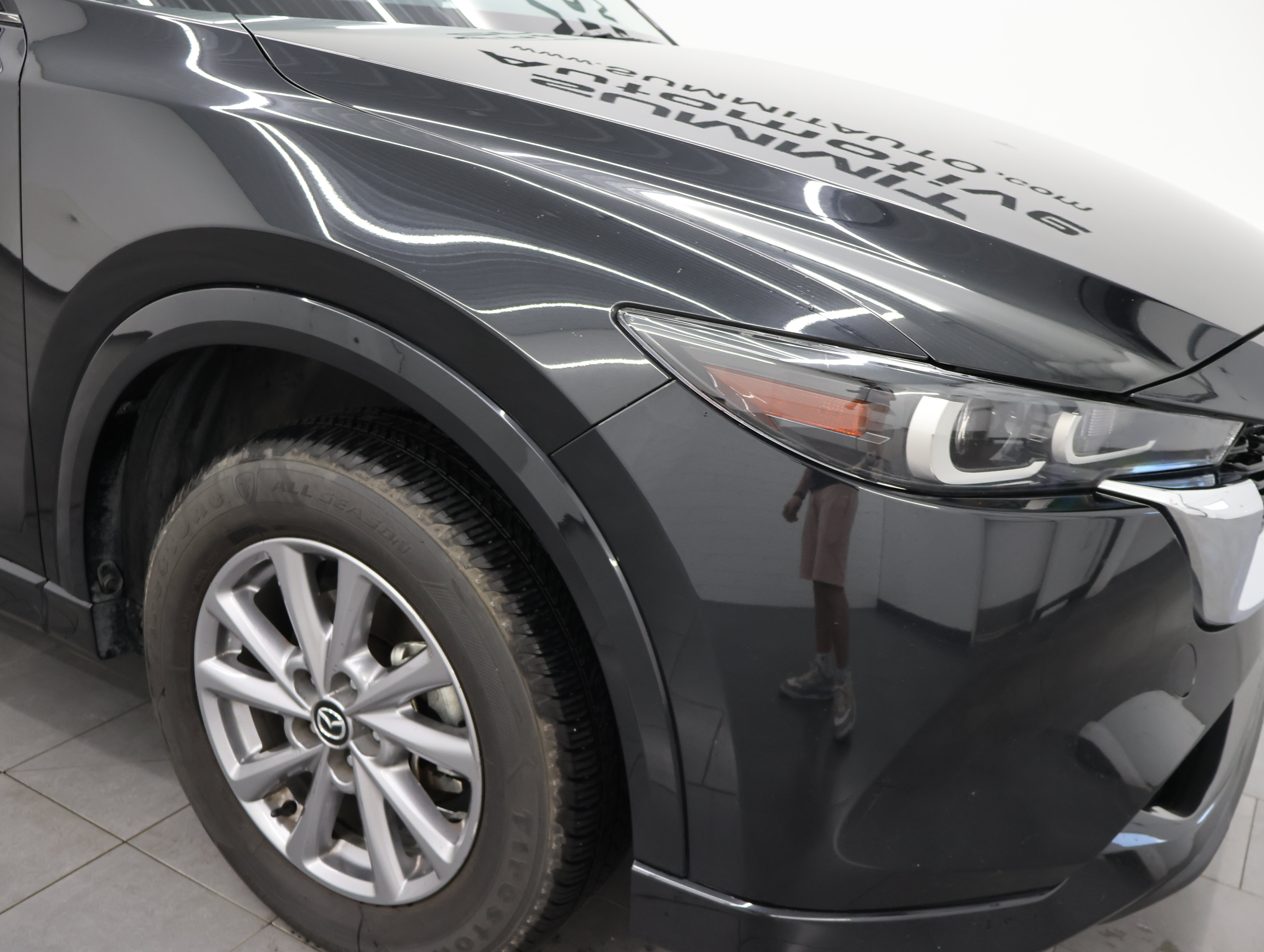 Used 2024 Jet Black Mica Mazda 2.5 S Select Package AWD: S SELECT-AWD-NAV-HEATED LEATHER-BACKUP CAM-BLIND SPOT-1 OWNER image 23