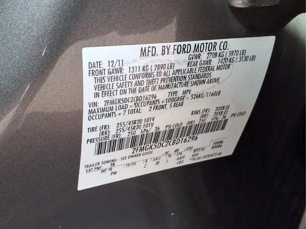 Used 2012 Gray Ford Limited image 24