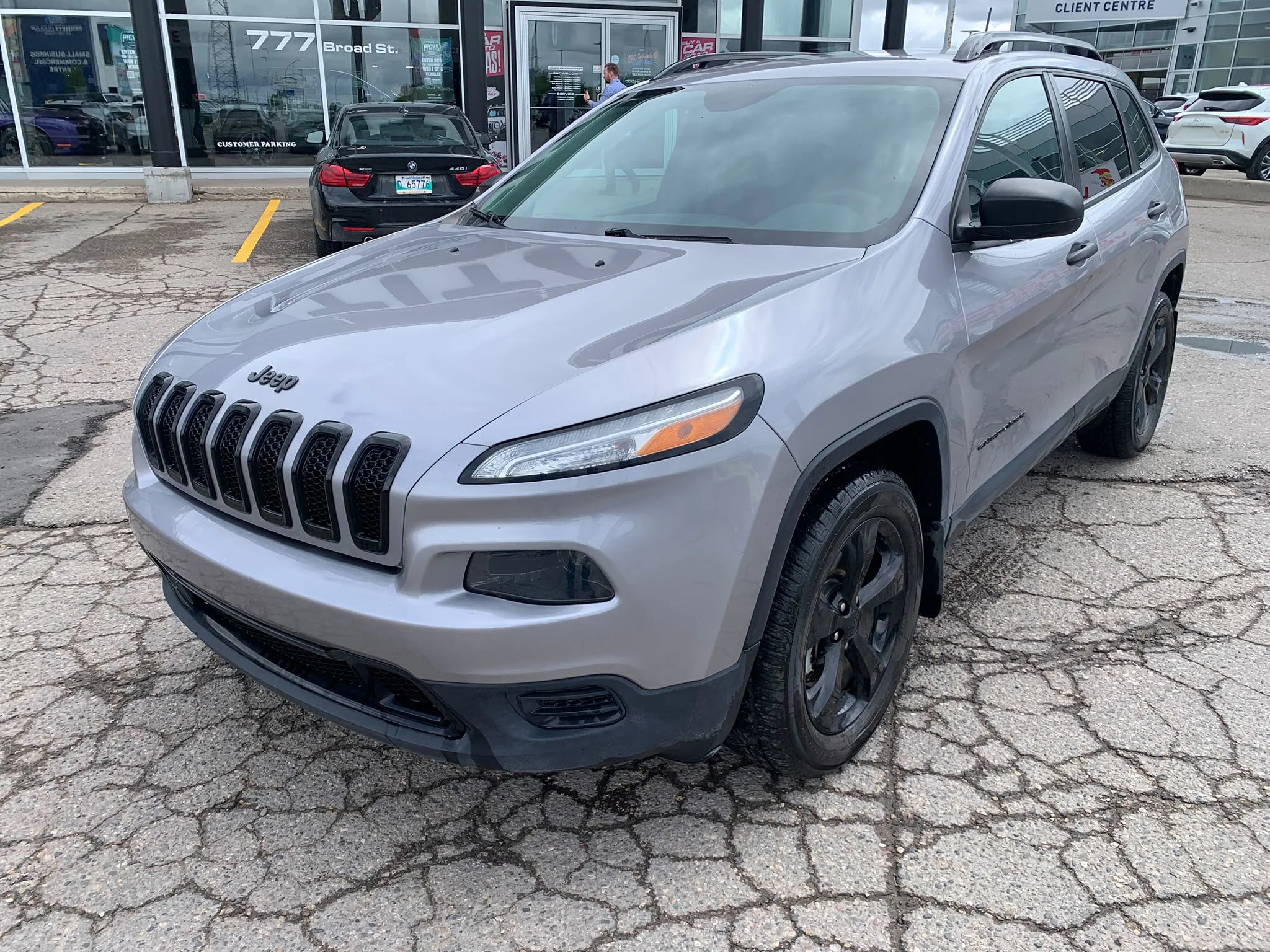 Certified Used 2018 Gray Jeep Sport image 3