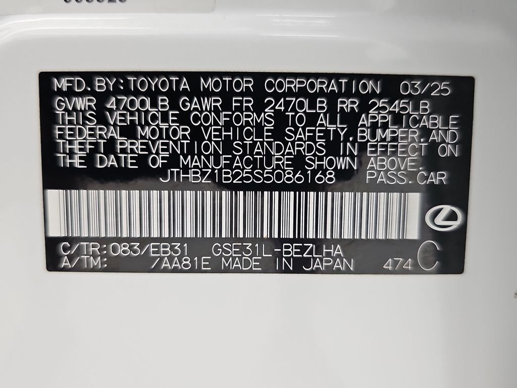 Used 2025 White Lexus 350 F SPORT Design image 42